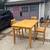 Solid Wood Expandable Counter-height Table with Three Chairs 2 thumbnail