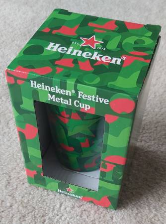 Heineken Festive Metal Cup 1
