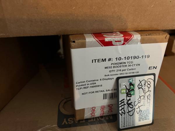 10 x Pokemon Mega Evolution Phantasmal Flames Booster Box Cases (60bx) 1