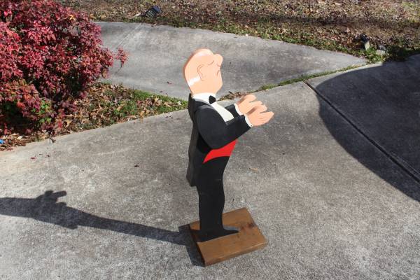 Hand made wooden butler toilet paper or tray holder 1