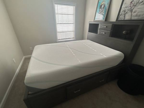 Ashley Queen bed and Tempur-Pedic mattress 1