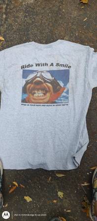 Motorcycle, T-shirts, $2 each, I have 20 of them 1
