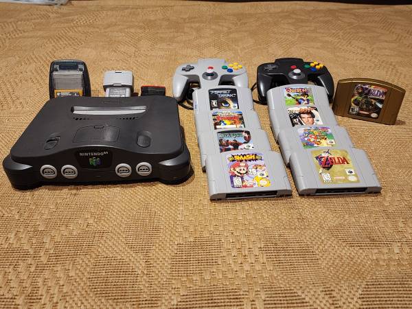 Nintendo 64 Console Bundle + 9 Classic Games + Strategy Guidebooks 1