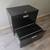 Filing cabinet - 2 drawer - Hon - black - with key 3 thumbnail