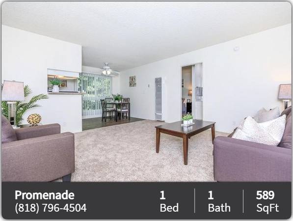 $1,775 / 1br - 589ft2 - Amazing 1 Bed, 1 Bath with public transit access! 589 Sq Ft! (Van Nuys - Sherman Oaks Adj)63701015719043122
