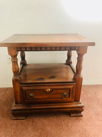 Living room coffee table furniture antique wooden sturdy 1