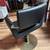 Pair of 2 Modern Minimal Black & Gold Styling Barber Chairs - Illusion 2 thumbnail