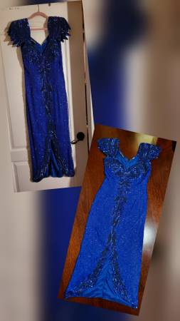 100% Silk Sequin Beaded Dress 1