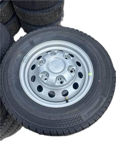 Ford Transit Van 6-Lug Wheels w/Continental Contacts 235/65/16 Tires 1