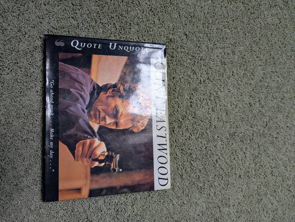 Clint Eastwood Quote Unquote Hardcover Book (1996 1