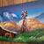 Hand-Painted Saw – Autumn Landscape with Mountains & Barn 5 thumbnail
