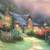 Beautiful Thomas Kinkade like painting. Large 53.5" x 41.5" w/frame 5 thumbnail