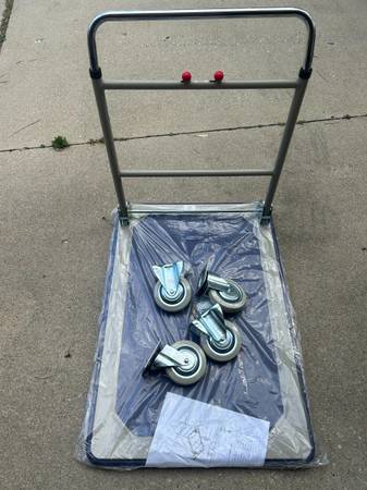 PLATFORM CART FOLDING HANDLE & ADJUSTABLE HEIGHT NEW 1