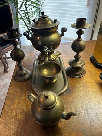 AUTHENTIC BRASS OTTOMAN TABLE TOP MONGAL SET 1