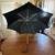 VINTAGE BLACK NYLON UMBRELLA LEATHER HANDLE AND CASE MADE IN JAPAN 6 thumbnail