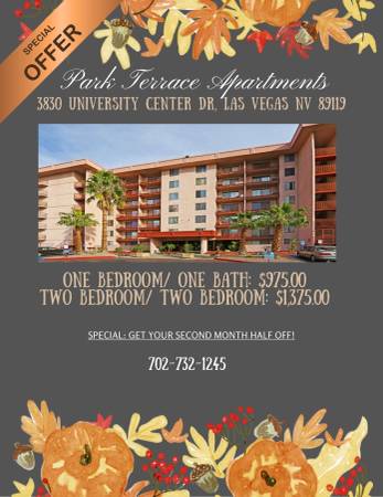 PARK TERRACE APARTMENTS - SPECIAL 🍁🌳 1