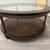 Industrial Style Coffee Table with Glass Top 2 thumbnail