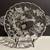 25th Anniversary clear glass serving plate w/ handles & silver overlay 1 thumbnail