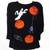 Victoria Jones Halloween Theme Satin Appliques & Beads Knit Top Sz M 1 thumbnail