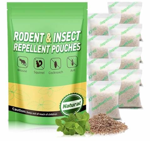 8 individually sealed rodents insects repellent pouches natural ingrad 1