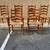 Henkel Harris  High Ladder Back Rust Seat Dining Chairs 1 thumbnail