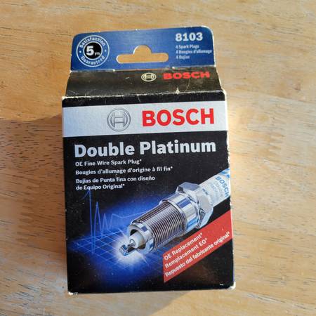 5 Spark plugs - Bosch double platinum 8103 1