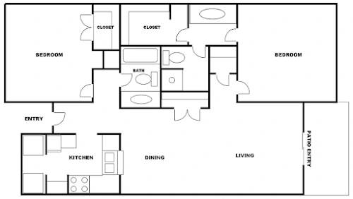 $999 / 2hab - 1017ft2 - 2/BD, Aire Central, Comunidad Cerrada (1601 Garth Rd, Baytown, TX 77520)63906678094339120
