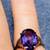 Vintage Pear-Shaped Amethyst Ring 10K Gold 2 thumbnail