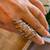 Long Sterling Silver Ring (Size 8) with Beautiful Style 7 thumbnail