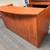 Cherry Laminate Reception Desk with Pedestals 2 thumbnail
