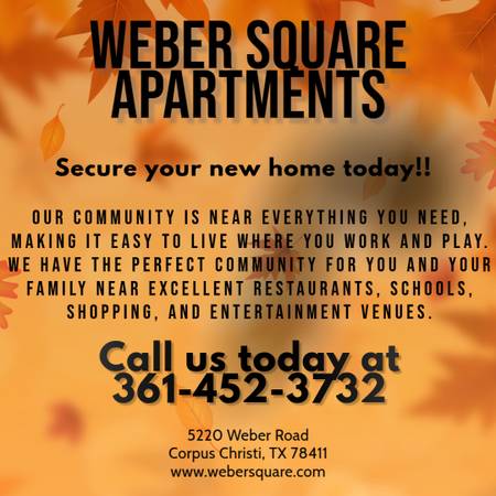 $749 / 1br - 430ft2 - Now Leasing! Instant Cool Factor at Weber Square (Corpus Christi)64036542958979120