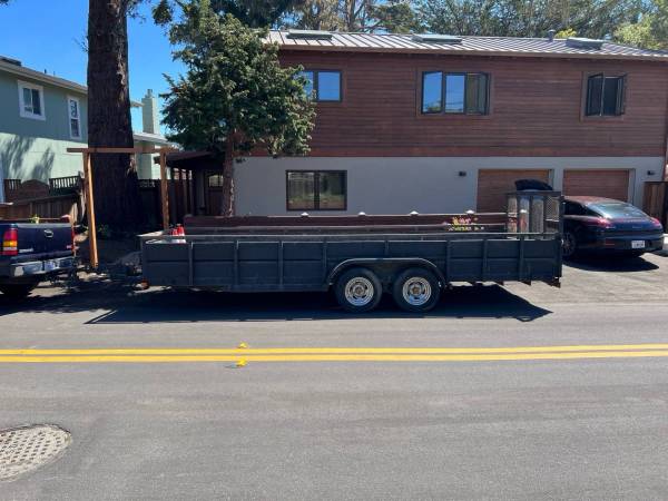 20 FOOT HEAVY DUTY COMMERCIAL UTILITY TRAIL WITH RAMP 1