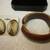 Bracelet Earings Set Stunning Design Chocolate/Ivory Vintage Bakelite/ 3 thumbnail