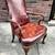 Hickory Chair Furniture Leather Arm Chair with Brass Nailhead Trim 1 thumbnail