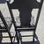 Set of 6 Painted Black Antique Jacobean Style Dining Chairs 9 thumbnail
