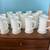Dozen Vintage Bas Relief Milk Glass Beer Steins/Mugs 3 thumbnail