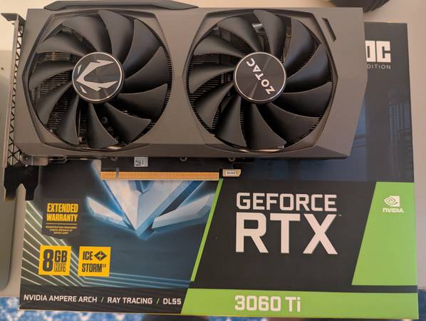 【ジャンク】 ZOTAC GeForce RTX 3060 Ti 8GB ZOTAC GAMING GeForce RTX 3060 Ti Twin Edge OC Non-LHR 8GB