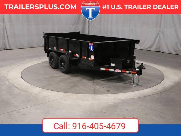 2026 Interstate 6X12 LoadRunner Bumper Pull Dump 10K Trailer Black 1