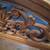 GUC Beautiful Antique Carved Wooden Frame Mirror 47x32 13 thumbnail