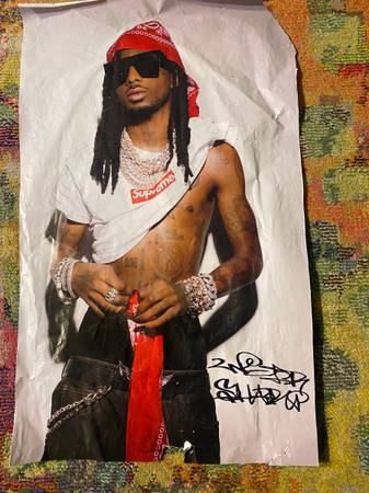 Supreme × Playboi Carti ポスター　1枚 supreme playboi carti box logo 2025 RARE poster wheat NEW
