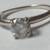 14 Kt White Gold Solitaire 0.70 Ctw Diamond Engagement Ring Size 7.5 8 thumbnail