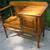 Bench Spectacular Solid Oak Bench Cabinet With Armrest 3 thumbnail