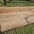 Modern French Real Wood w/ Wax & metal 2 benches 2 thumbnail