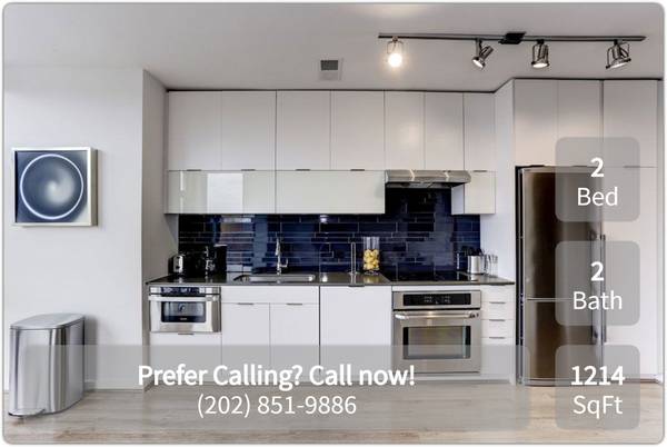 $3,740 / 2br - 1214ft2 - 1214 sq ft, 2 bed/2 bath apt, just for you! The Shay (Washington - Shaw -  D.C.)64040028746371122