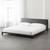 CB2 Alpine Gunmetal King Bed with Mattress 2 thumbnail