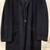 Vtg Men's Size XL / 2XL black Cashmere Trench Coat  - 48"Chest / 43"L 1 thumbnail