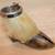 AMAZING Antique Deer Hoof Ash Tray Cigarette Holder RARE UNUSUAL 3 1/2 2 thumbnail