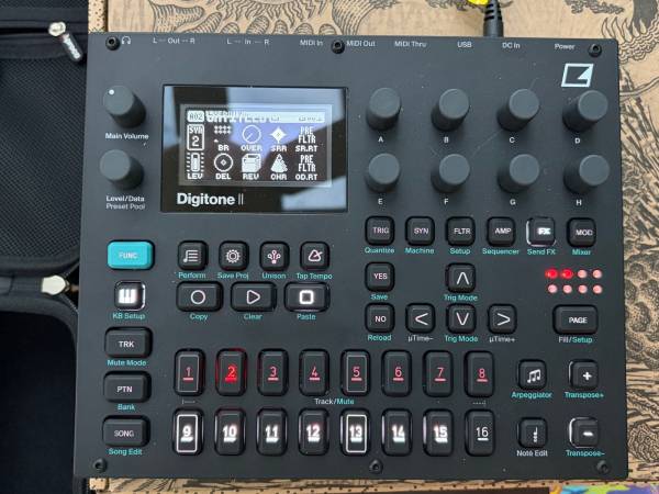Elektron Digitone II 16-Voice Digital Synthesizer 2024 - Black
