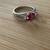 Ruby and CZ ring 2 thumbnail