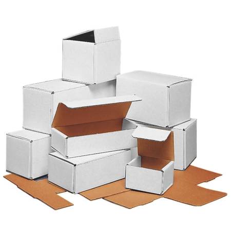 Uline White Indestructo Commercial Shipping Product Boxes - Many Sizes 1